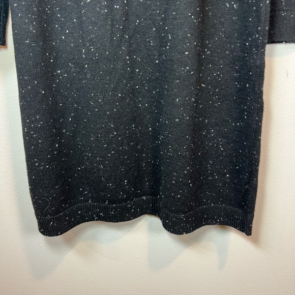 Talbots Womens Tweed Side Tie Sweater Dress Black Knit Long Sleeve Stretch Small - Picture 13 of 13